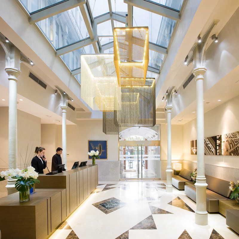 Nh Collection Madrid Palacio De Tepa Eksteriør bilde The lobby of the hotel